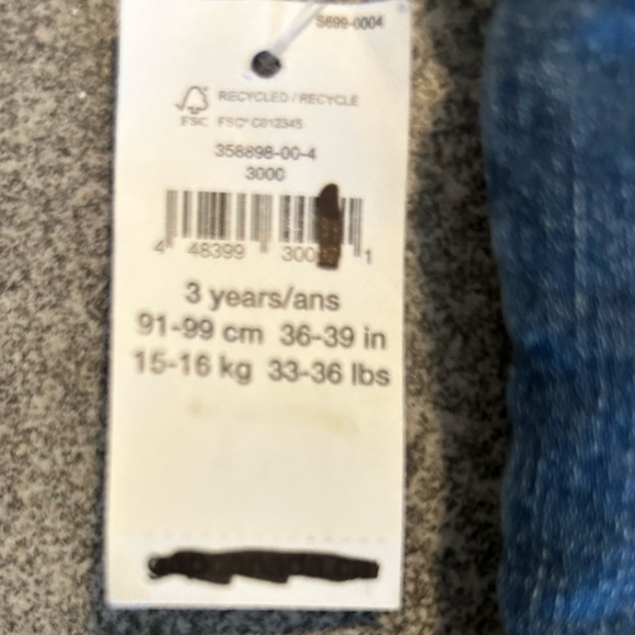 NWT GAP UNISEX TODDLER  JEANS W/MONSTER DECALS Age 3 Yrs Old - Picture 3 of 3